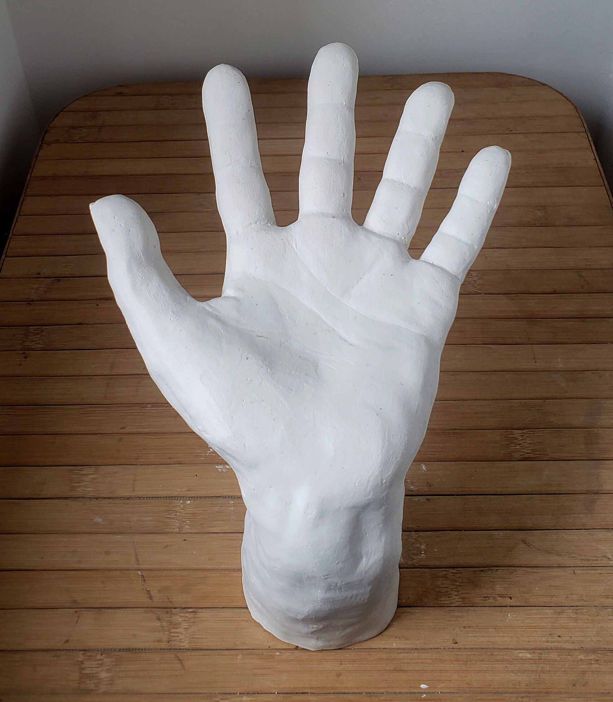 Plaster hand