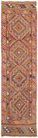 Turkish Handwoven Vintage Herki Kilim 97 cm x 317 cm