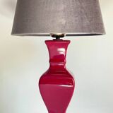 Ceramic lamp and vintage velvet