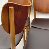 Danish Dining Chairs Set of 6 by Niels and Eva Koppel Slagelse Mobelfabric