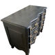 Black and brass chest of drawers