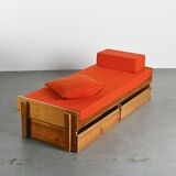 Lit banquette by Pierre Guariche, La Plagne, around 1965.