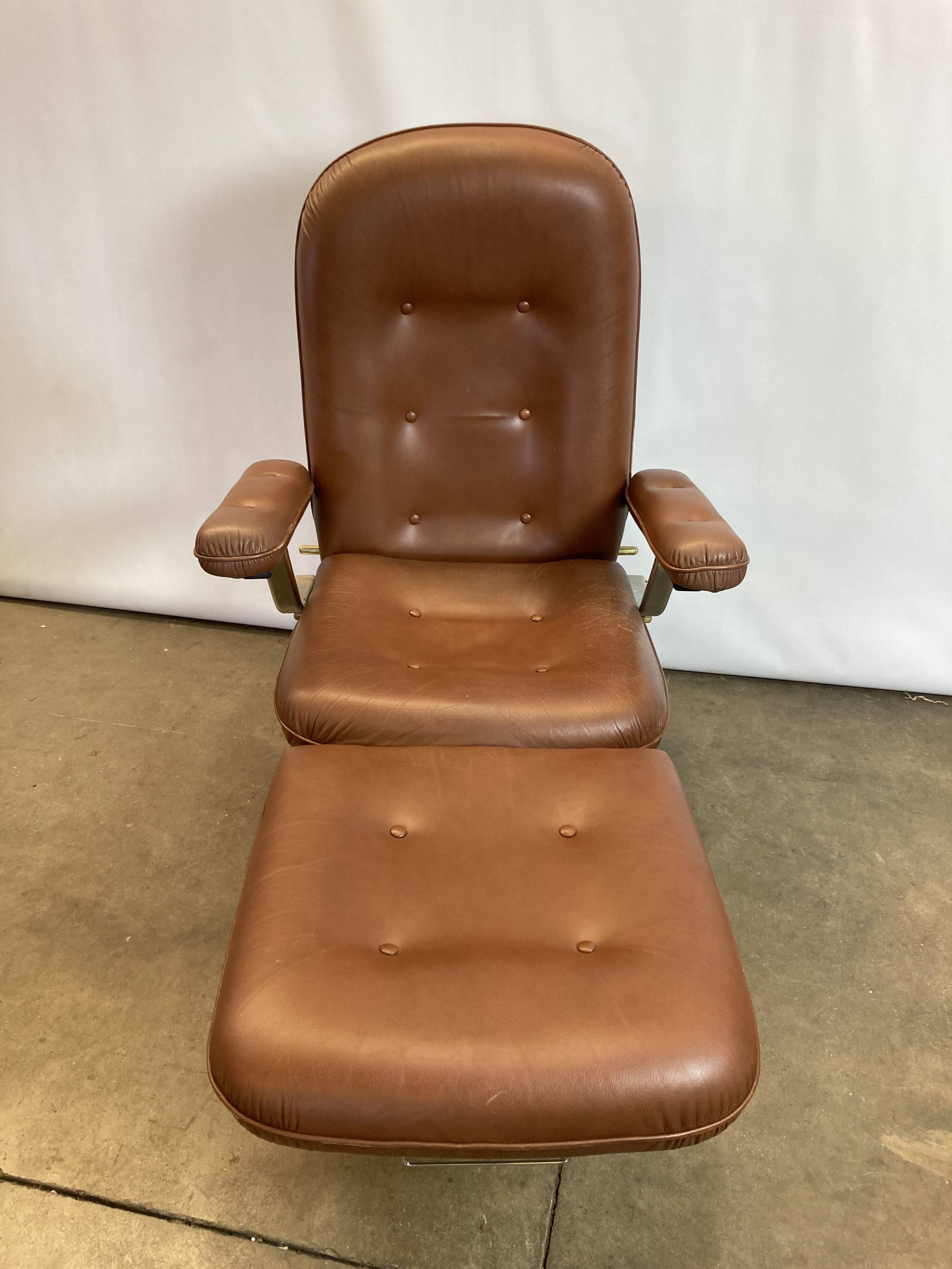 Everstyl Everlax chair imitation brown leather relax