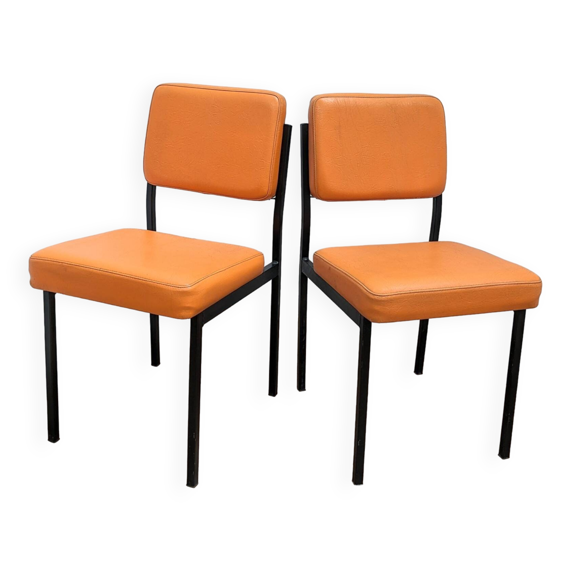 2 vintage leather chairs