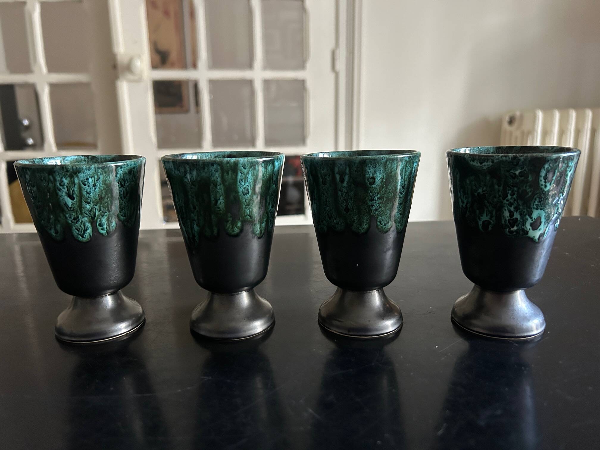 Petit Masse Morvan tea set (8 cups, teapot, sugar bowl, milk jug)