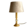 LAMPE Cristal et Métal Doré et VINTAGE