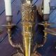 Antique gilded bronze chandelier in Louis XVI style, 4 lights, in working condition - 3.2 kg!