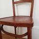 Curved wooden bistro chair