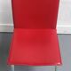 Chaise vintage cuir rouge