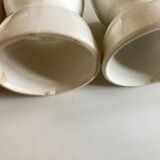 set of 6 coquetiers in fine earthenware iron earth fine 19th