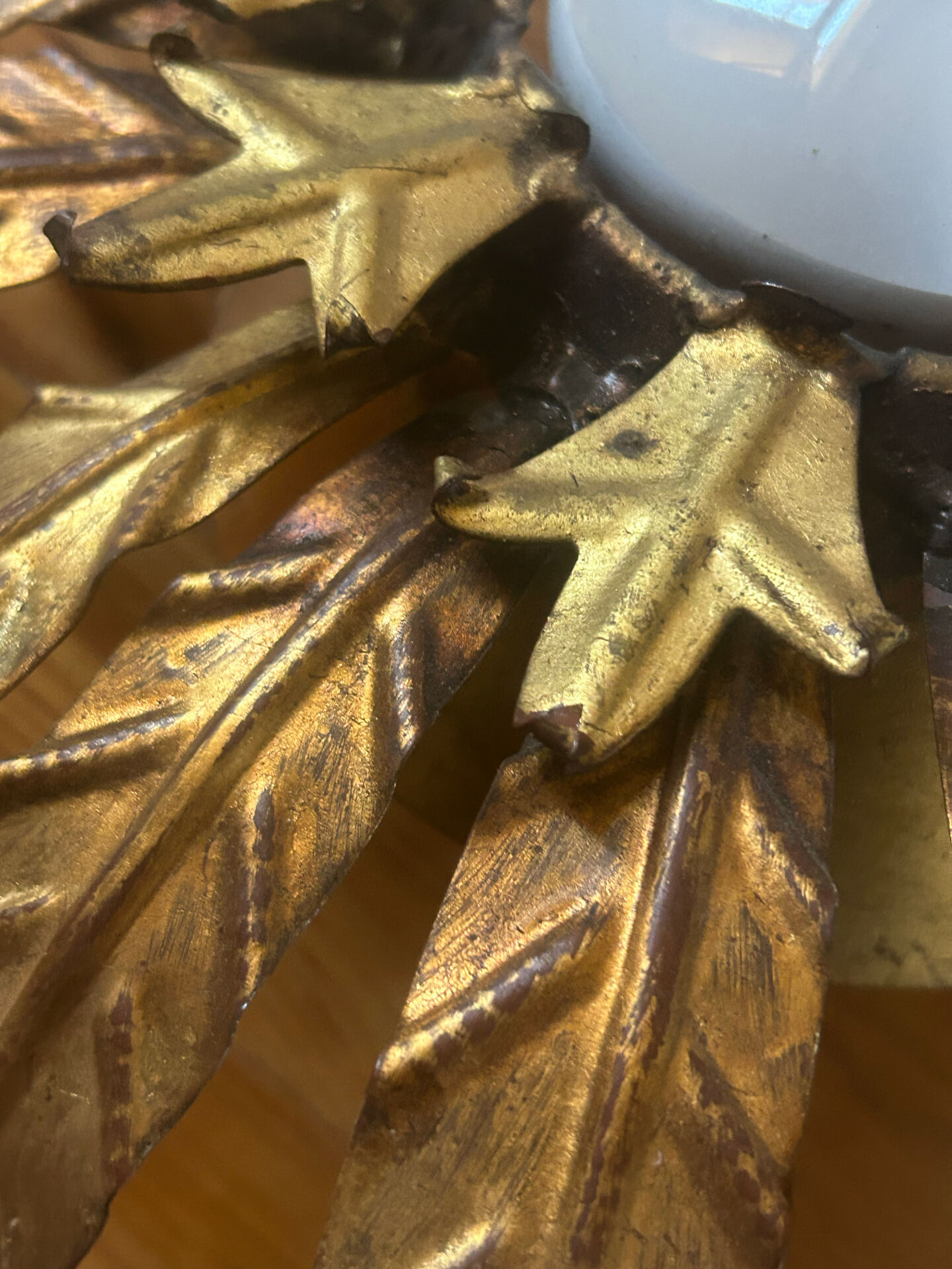 70s sun ceiling light