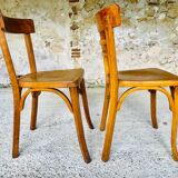 Pair of Baumann bistro chairs, circa 1950's