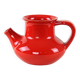 Red ceramic jug, Danish design, 1960s, made in Denmark