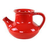 Red ceramic jug, Danish design, 1960s, made in Denmark
