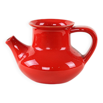 Jarre en céramique rouge, design danois, années 1960, fabriquée au Danemark