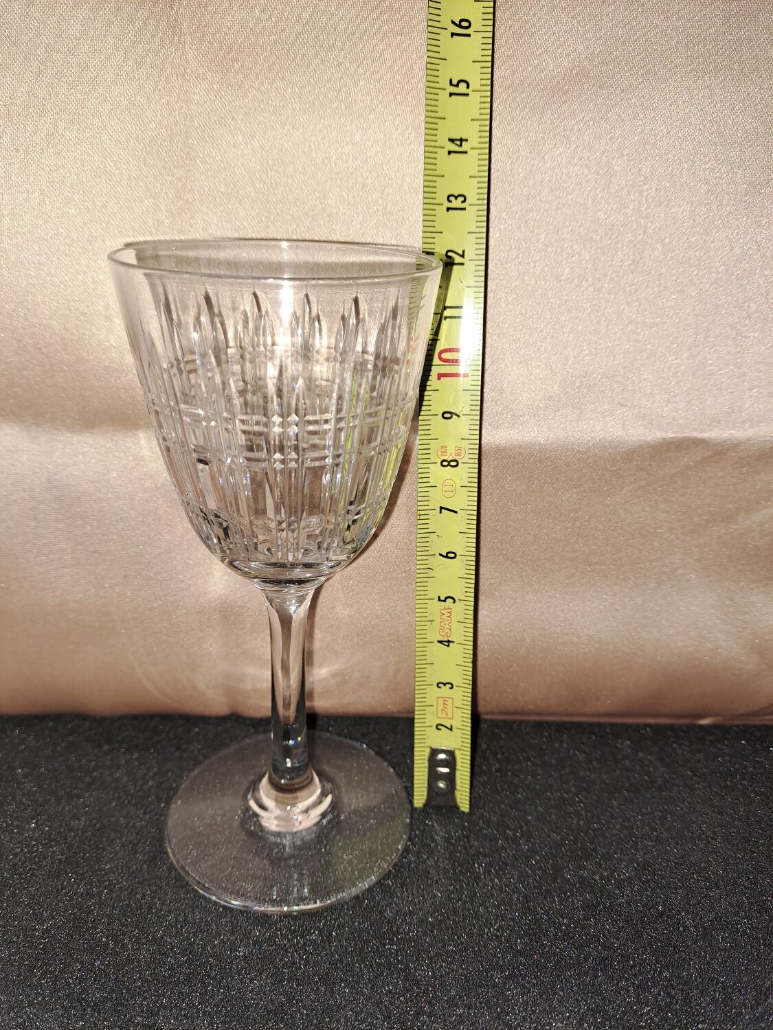 10 glasses in Porto, Baccarat, model Cavour, Year 1916