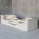 Terrazza sofa, Ubald Klug, De Sede, white leather