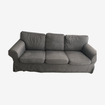 3-seat grey sofa