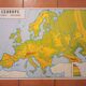 School map: the earth: the states of the world n°5 / europe physical map n°6