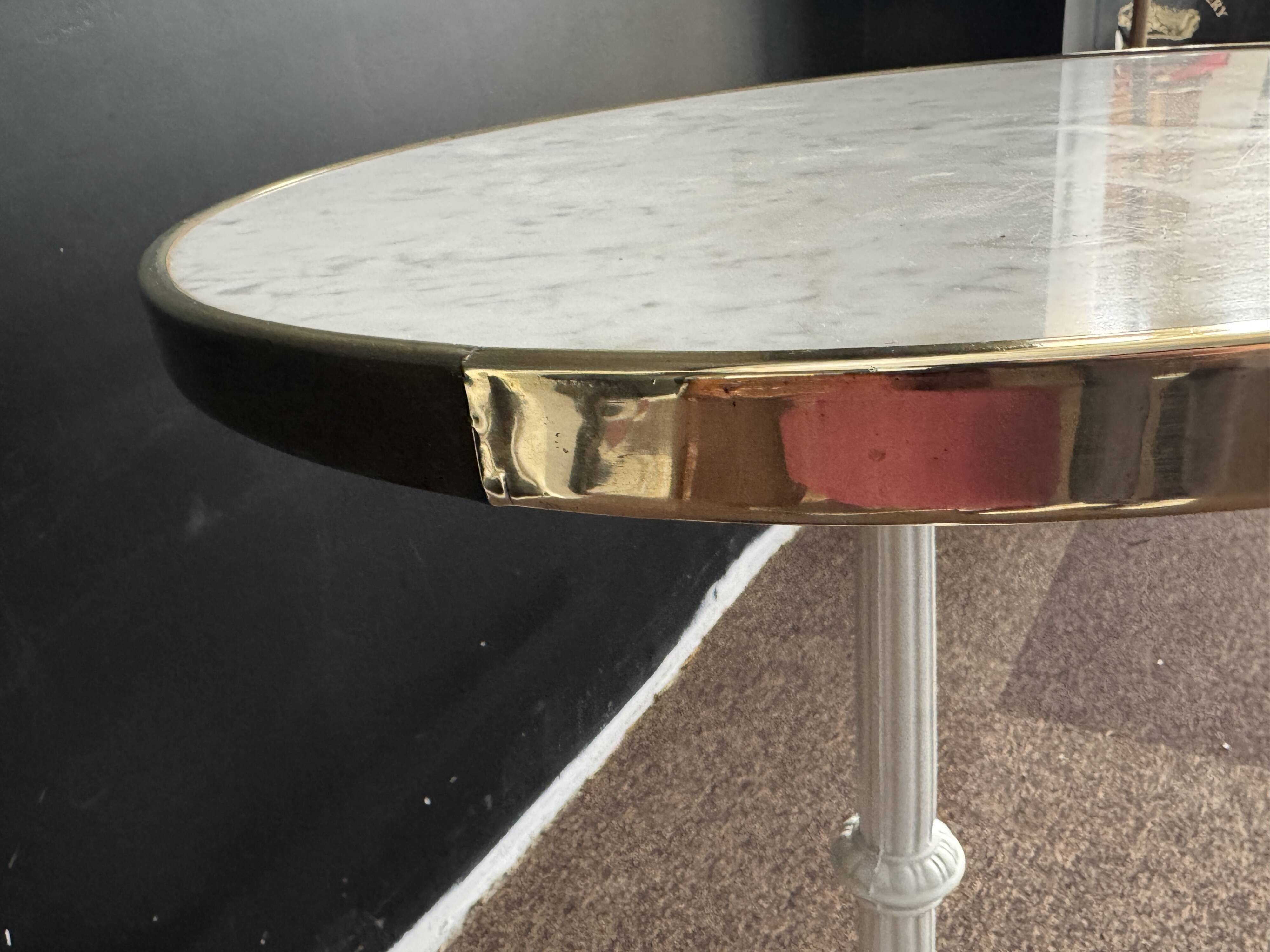 1930s marble bistro table