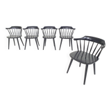 Set of five Yngve Ekstrom for Pastoe FH01 dining room chairs, The Netherlands 1960's