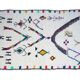 Tapis berbère coloré 260x152cm