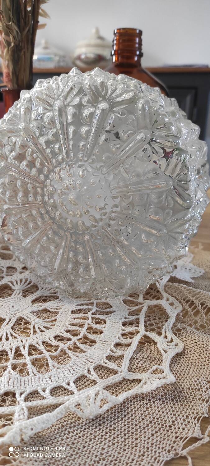 Duo vintage glass ceiling light