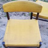 Set of 4 Scandinavian rosewood chairs from the 50s