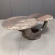 Vintage two tier marble coffee table, 1970s
