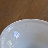 Antique pink ironstone fruit bowl with flowers