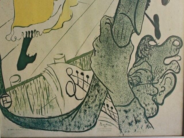 A reproduction of poster 1900 of Toulouse Lautrec poster