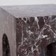 Table d'appoint en marbre Rosso Levanto