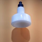 Luminaire Flambeau en verre de Murano opalin blanc, Circa 1970
