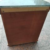 Old empire style console with marble top