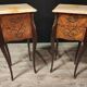 Pair of narrowed bedside tables in the style of Louis XV
