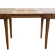 Table à manger extensible en noyer des années 1960