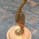 Cormoran vintage en laiton sur socle