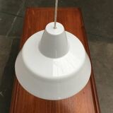 Modern Danish enamel pendant lamp from the mid-century by Louis Poulsen, 1960s.
