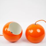 Paire de lampes à suspension vintage danoises Topan de Verner Panton