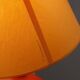 Louis Drimmer large ceramic pebble lamp orange 1980s
