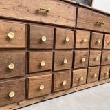 Old trade furniture with oak drawers XL format
