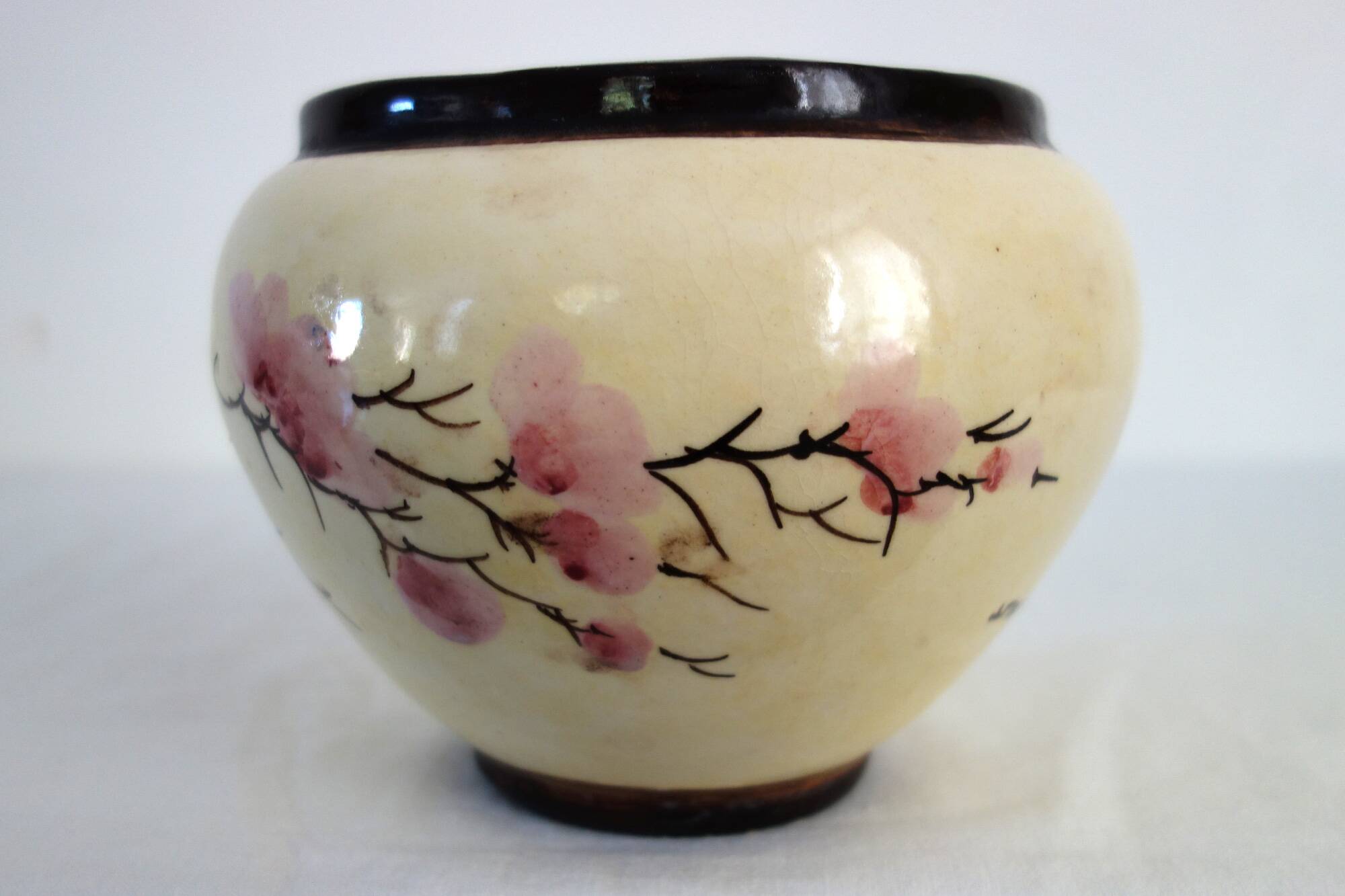 Antique flowerpot Massier, Vallauris, early 20th century