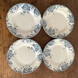 Flat plates made of St Amand Marie-Louise ironstone.