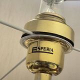 Angelo Brotto for Esperia — Sculptural Travertine Table Lamp, Italy, 1970s