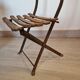 Old folding garden chair for children