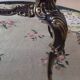 Bronze coffee table and marble tray