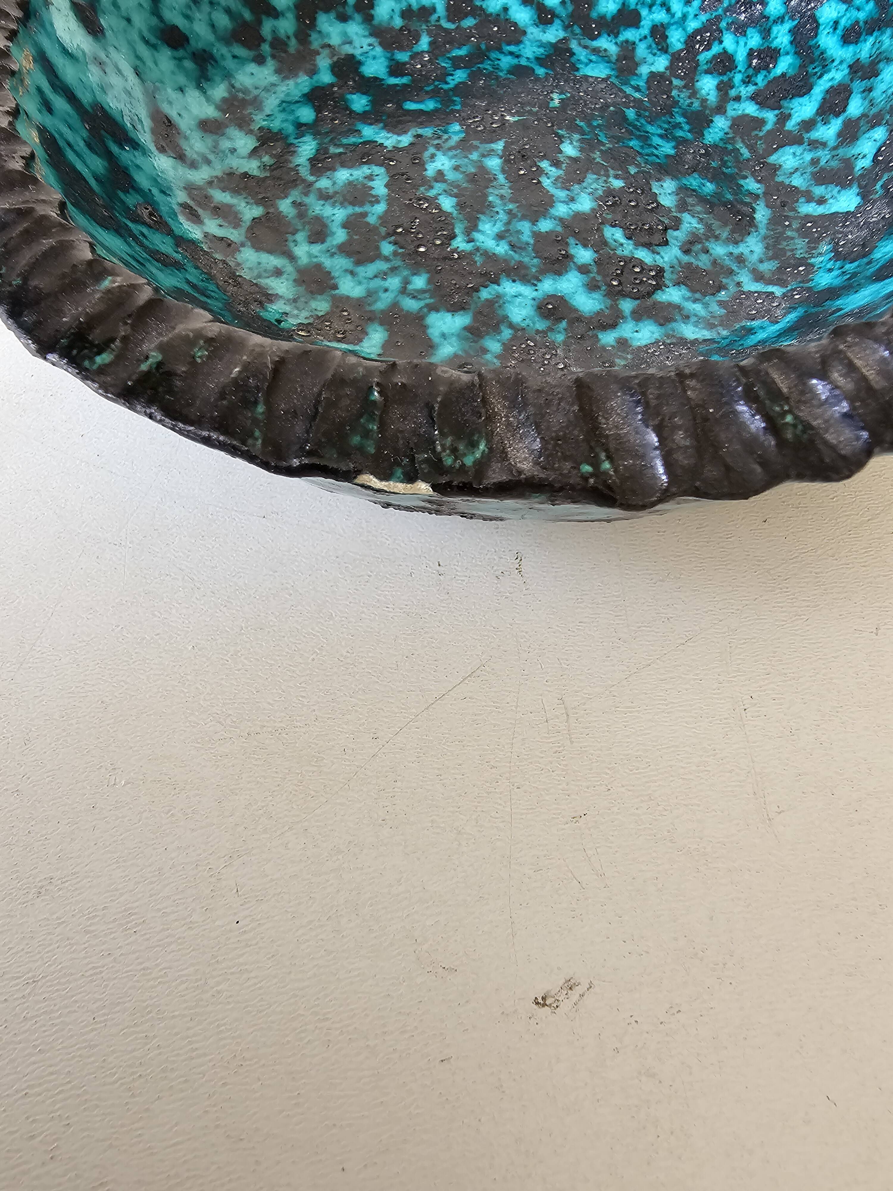 Ceramic enamelled bowl Signed Accolay - 60s