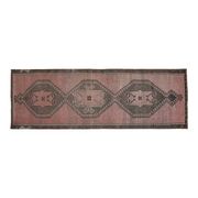 Vintage Turkish Handmade Wool Oushak Runner Rug 121x352
