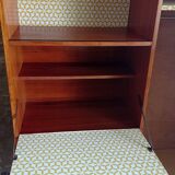 Multifunction teak cabinet