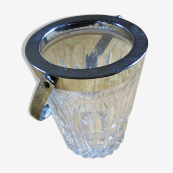 Former inox & cut glass ice bucket